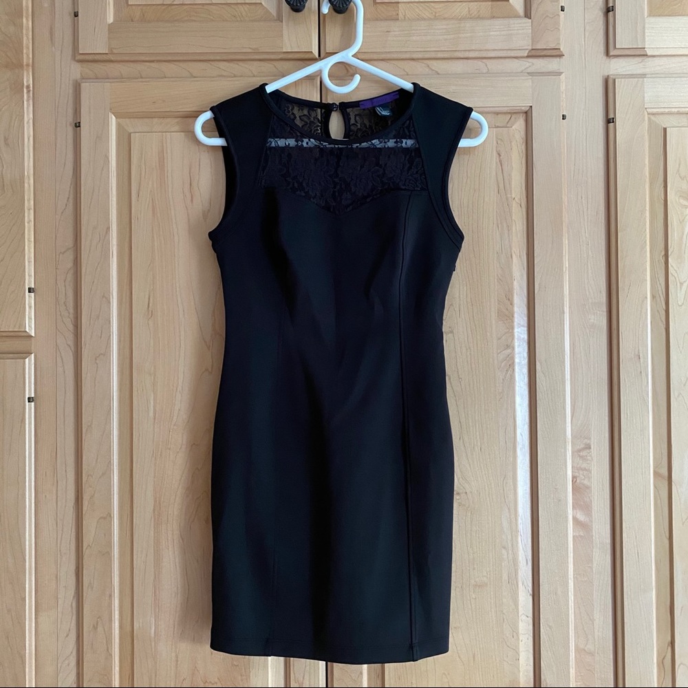 Black Lace Bodycon Dress size Small